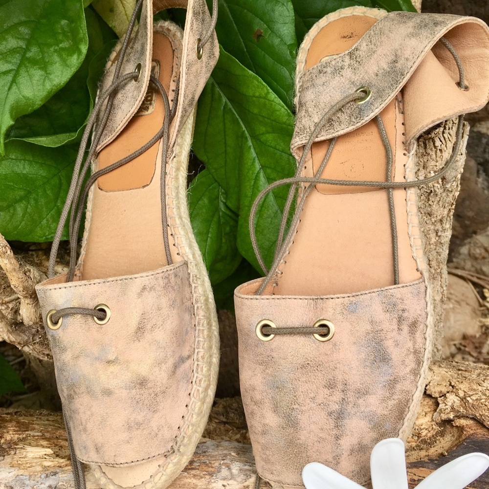 🍂 MADE IN SPAIN 2PC LEATHER ESPADRILLES🍂